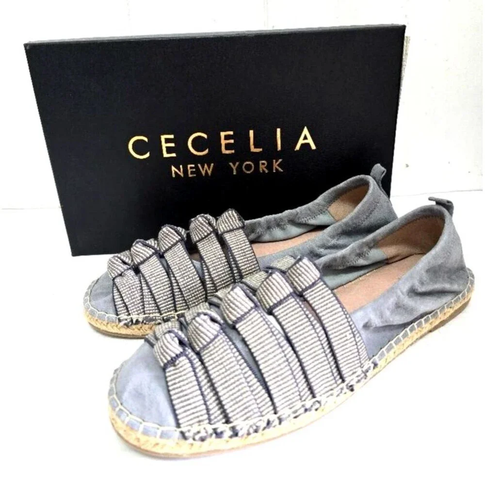 Cecelia New York Candice Blue Jeans Slip On  Casual Loafers Women's Size 8.5 NIB